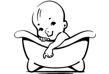 baby in bathtub